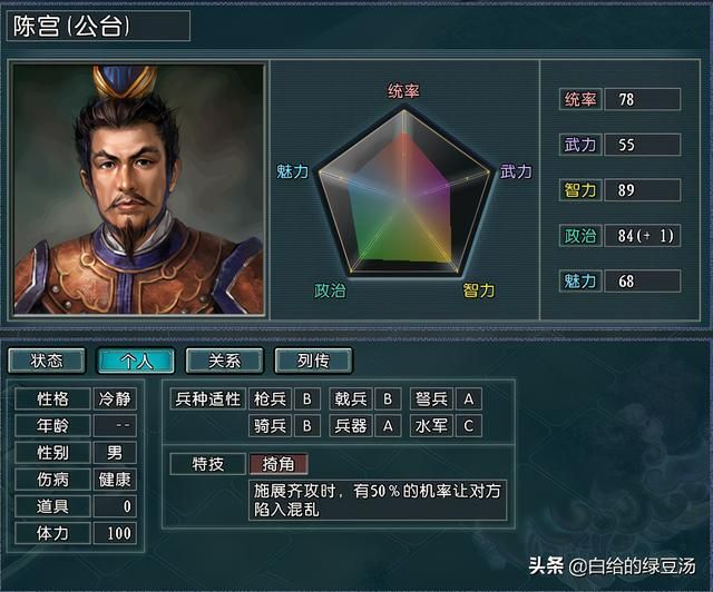 三国志11：武将风华、文官落寞，十大令人惋惜文官