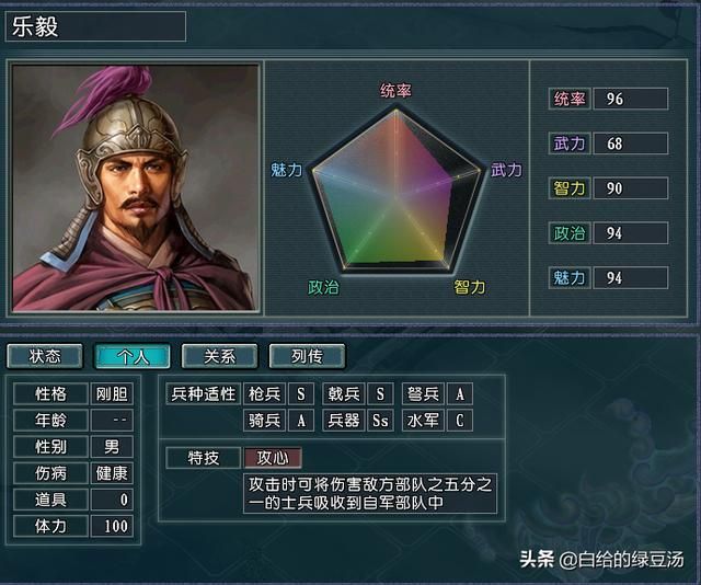 三国志11逐鹿天地：各属性最强在野武将大盘点