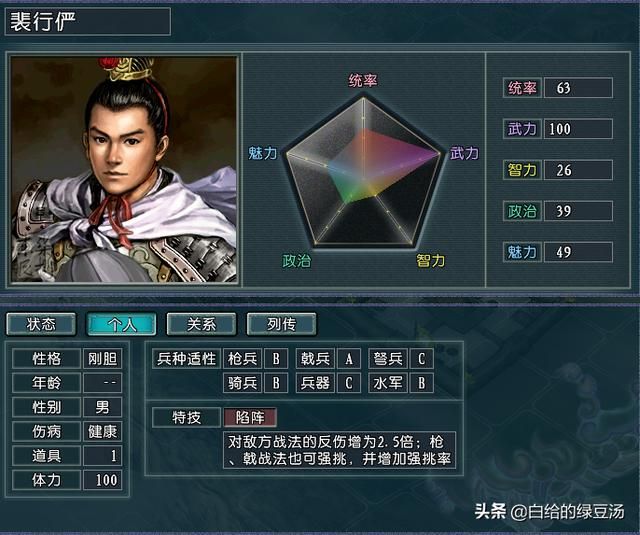 三国志11逐鹿天地：各属性最强在野武将大盘点