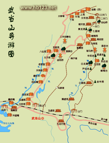 武当山地图位置，武当山地图最新高清版