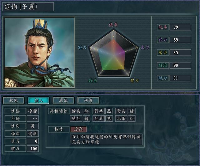 三国志11修改器sire2.0d全特技评测4（后勤特技调整内容）