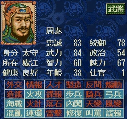 三国志4江表之虎臣都有谁（三国志4孙权江表十二虎臣武将评析）