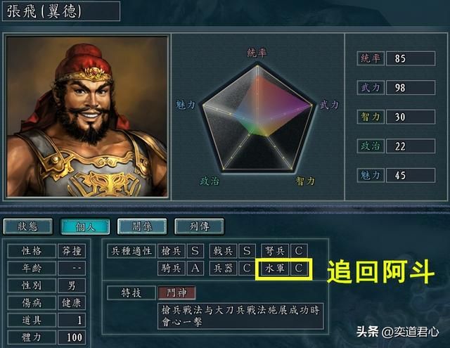 三国志11哪些武将的兵种适性设定有问题(不符武将表现的六个兵种设定)