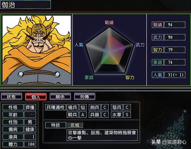 三国志11漫舞春秋伽治阵营有哪些武将（漫舞春秋伽治全武将一览）