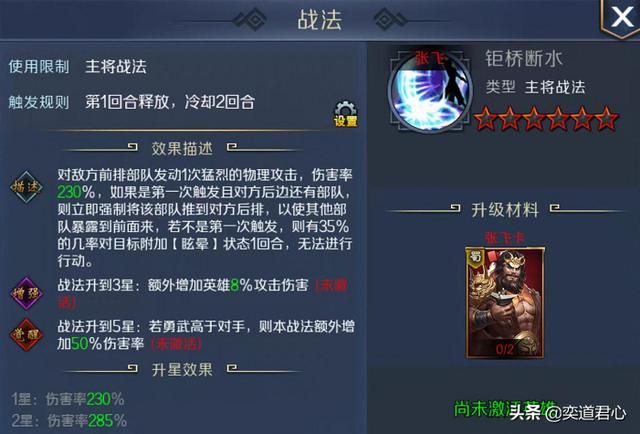 帝王之路张飞英雄怎么样（张飞属性战法英雄羁绊介绍）