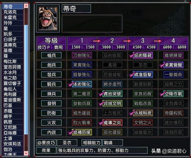 三国志11漫舞春秋黑胡子阵营有哪些武将(黑胡子蒂奇全武将一览)