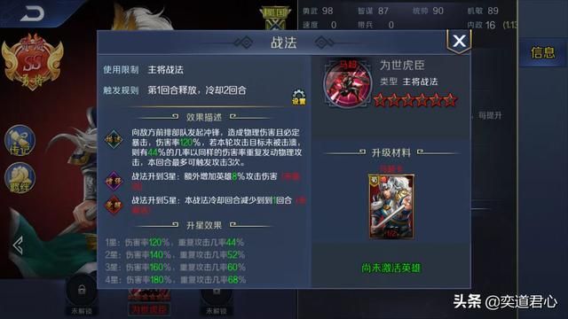 帝王之路马超英雄怎么样(马超属性战法英雄羁绊介绍)