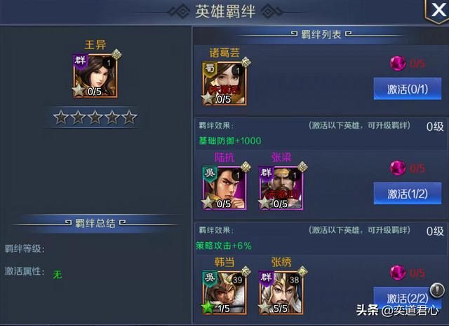 帝王之路王异英雄怎么样（王异属性战法英雄羁绊介绍）