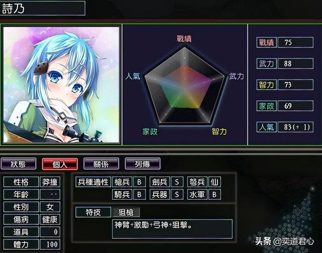 三国志11漫舞春秋亚丝娜阵营有哪些武将(漫舞春秋亚丝娜全武将一览)