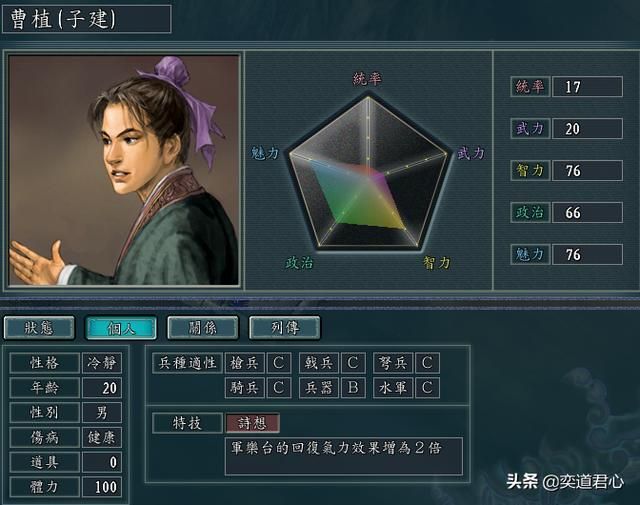 帝王之路曹植英雄怎么样(曹植属性战法英雄羁绊介绍)