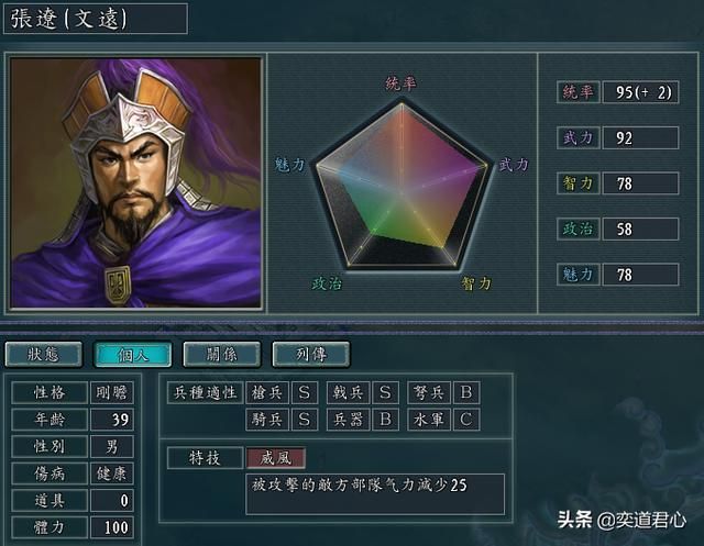 帝王之路张辽英雄怎么样（张辽属性战法英雄羁绊介绍）