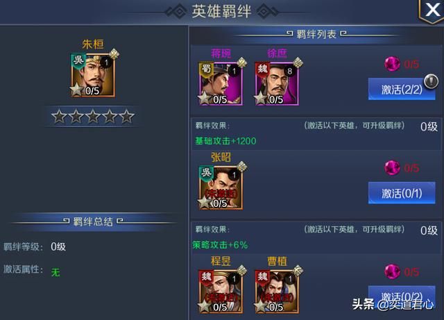 帝王之路朱桓英雄怎么样（朱桓属性战法英雄羁绊介绍）