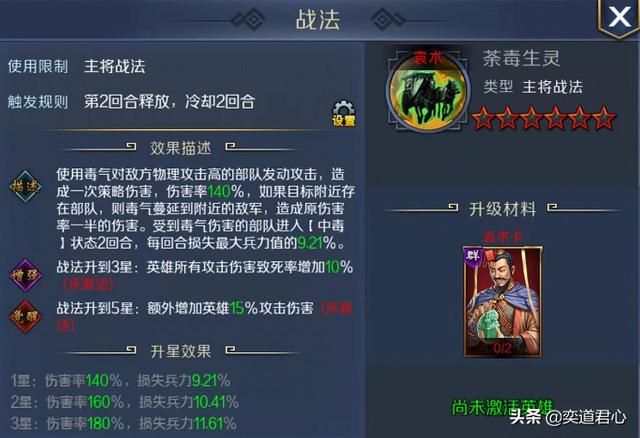 帝王之路袁术英雄怎么样(袁术属性战法英雄羁绊介绍)