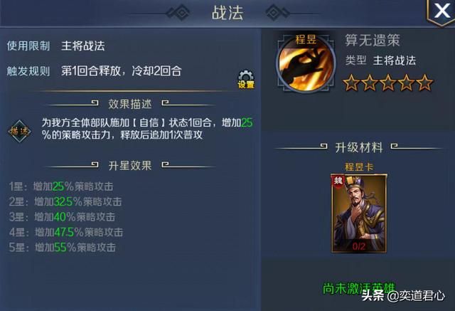 帝王之路程昱英雄怎么样（程昱属性战法英雄羁绊介绍）