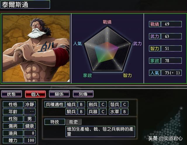 三国志11漫舞春秋冰山阵营有哪些武将(漫舞春秋冰山全武将一览)