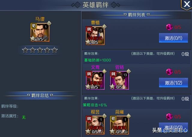 帝王之路马谡英雄怎么样（马谡属性战法英雄羁绊介绍）