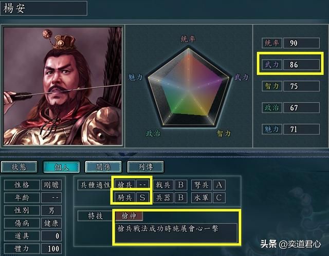 三国志11枪神特技武将有哪些（各MOD八大枪神武将盘点）