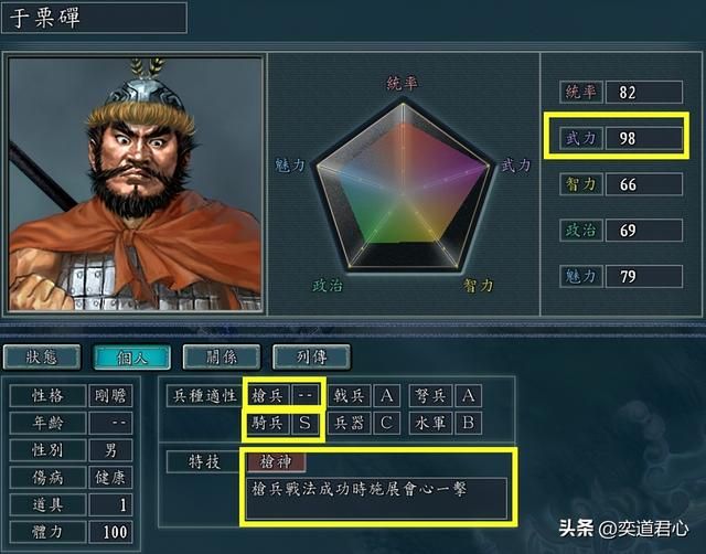 三国志11枪神特技武将有哪些（各MOD八大枪神武将盘点）