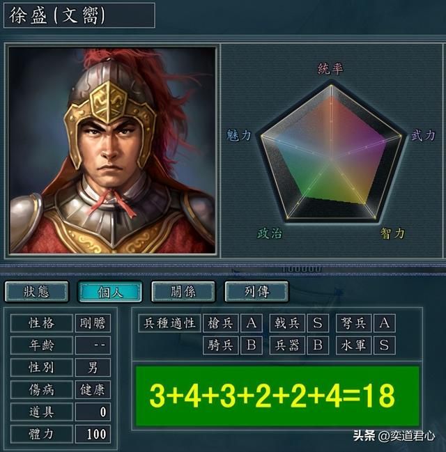 三国志11江东十二虎臣谁最会用兵（十二虎臣六大兵种总分排名）