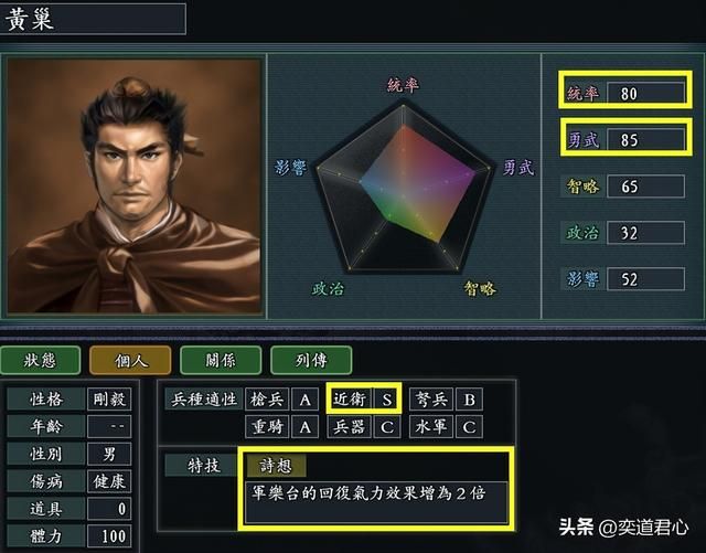 三国志11诗想特技武将有哪些（各MOD六大诗想武将盘点）