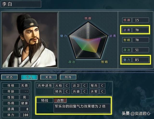 三国志11诗想特技武将有哪些（各MOD六大诗想武将盘点）