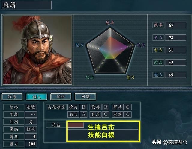 三国志11哪些立下汗马功劳的白板武将(六个被随意打发的武将)