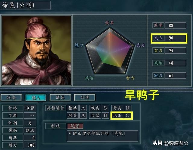 三国志11C级兵种适性的顶尖武将有谁（盘点各兵种C级的顶级武将）