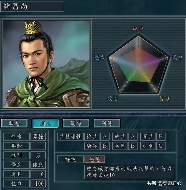 三国志11:这六种武将特技背后,实则暗含对该武将的嘲讽
