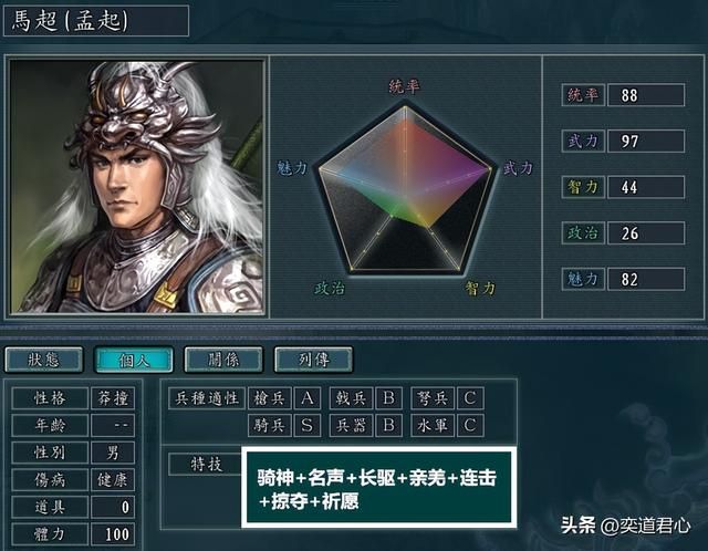 三国志11：同时携带多个特技，蜀汉名将特技应该怎么设定？