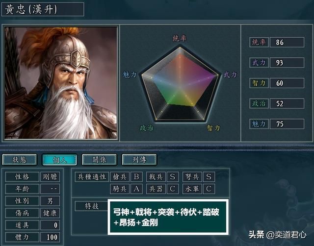 三国志11：同时携带多个特技，蜀汉名将特技应该怎么设定？