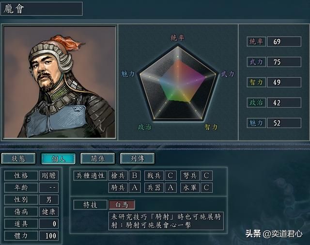 三国志11顶级武将的子嗣谁最像老爸（最适合继承父亲特技的武将）