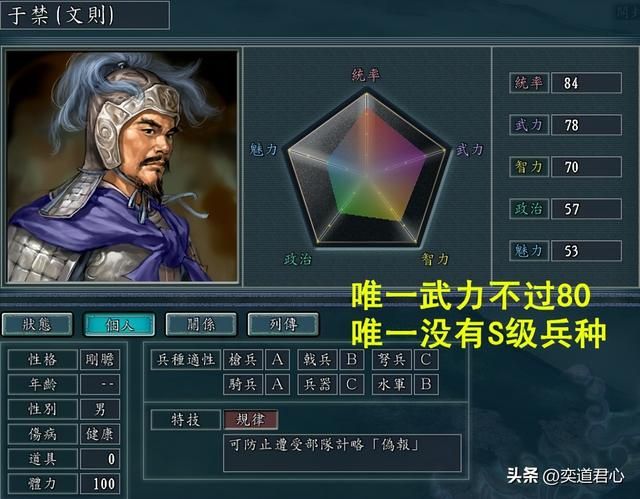 三国志11武将组合中最菜的武将是谁（八个组合中最弱武将一览）