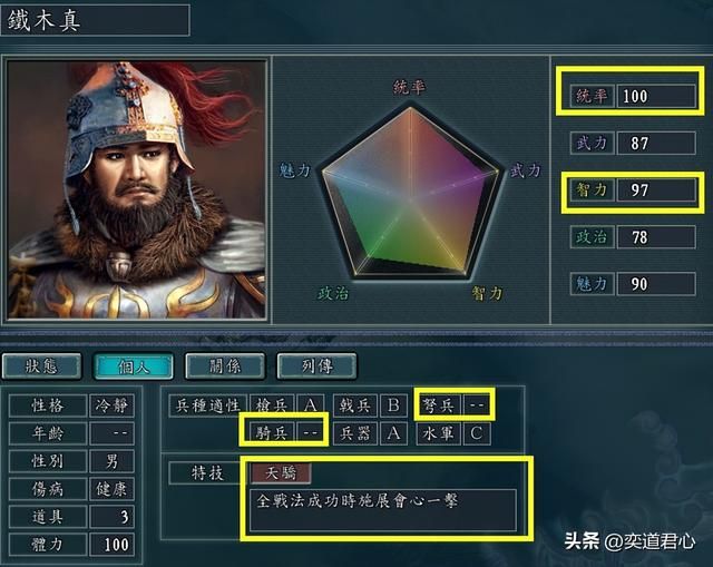 三国志11霸王特技武将有哪些（各MOD九大霸王武将盘点）