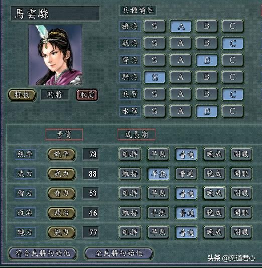 三国志11：高战死模式中哪些骑兵武将更容易杀掉对方将领？