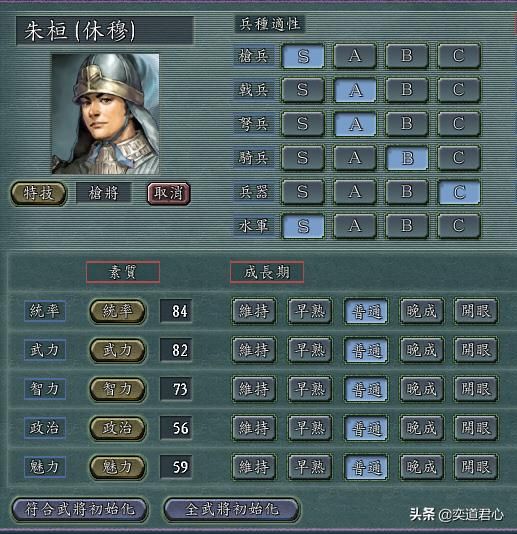 三国志11枪将特技武将谁最强（五位枪将将领强度排名一览）
