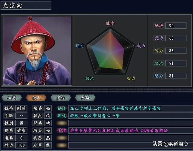 三国志11无尽的野望满清势力介绍（努尔哈赤麾下武将人才一览）