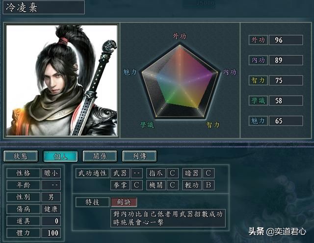 三国志11侠骨留香神侯府势力介绍（神侯府四绝武将属性一览）