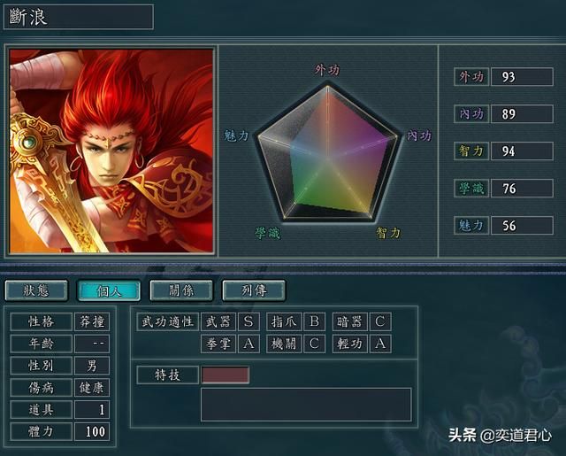 三国志11侠骨留香天下会势力介绍（天下会核心武将属性一览）