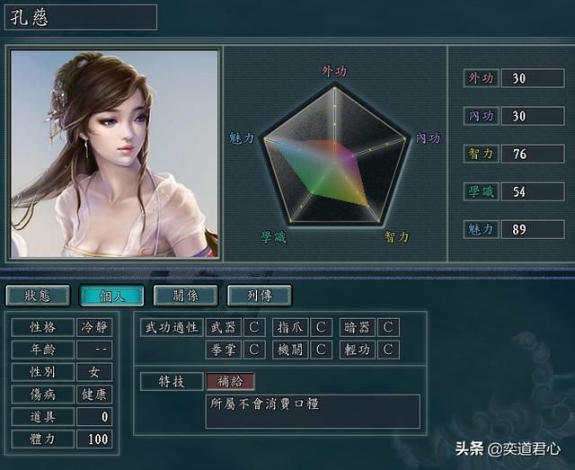 三国志11侠骨留香天下会势力介绍（天下会核心武将属性一览）