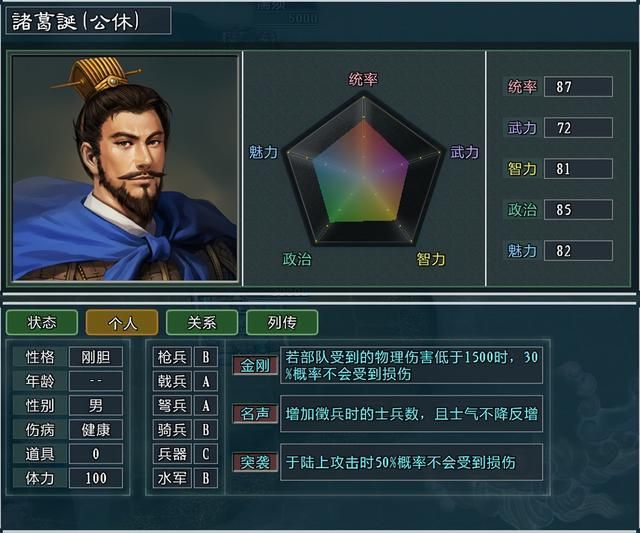 三国志11大浪淘沙诸葛诞强不强（诸葛诞势力及范围内武将测评）