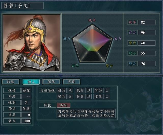 三国志11哪些武将特技超强面板却一般（五大神特技的平庸武将）