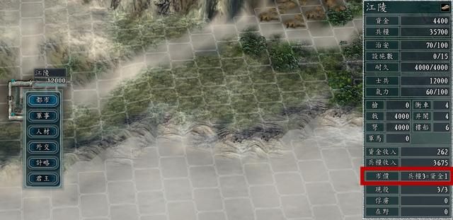 三国志11怎样快速赚钱(双城倒卖的基本原理说明)