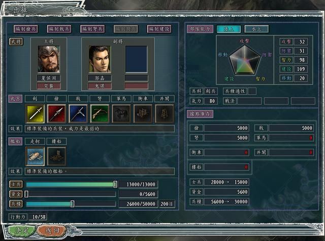 三国志11各职务该如何任命武将（四个影响系统选择职务的因素）