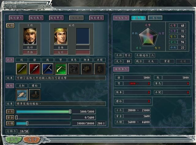 三国志11各职务该如何任命武将（四个影响系统选择职务的因素）