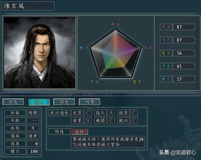 三国志11侠骨留香桃花岛势力介绍(桃花岛核心武将属性一览)