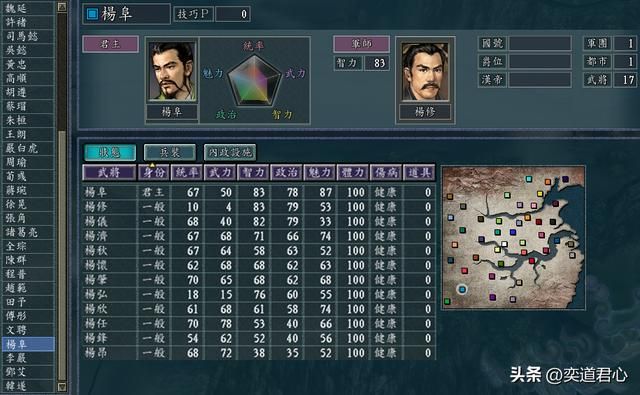 三国志11百家争斗剧本全势力介绍(西川六势力城池武将一览)