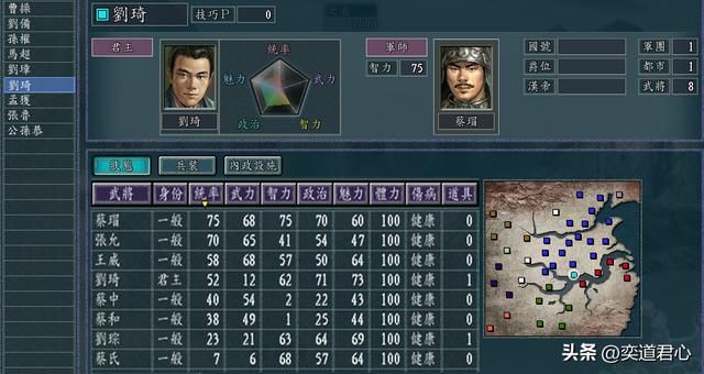 三国志11景升之子图大业剧本介绍(刘琦势力开局详细情况一览)