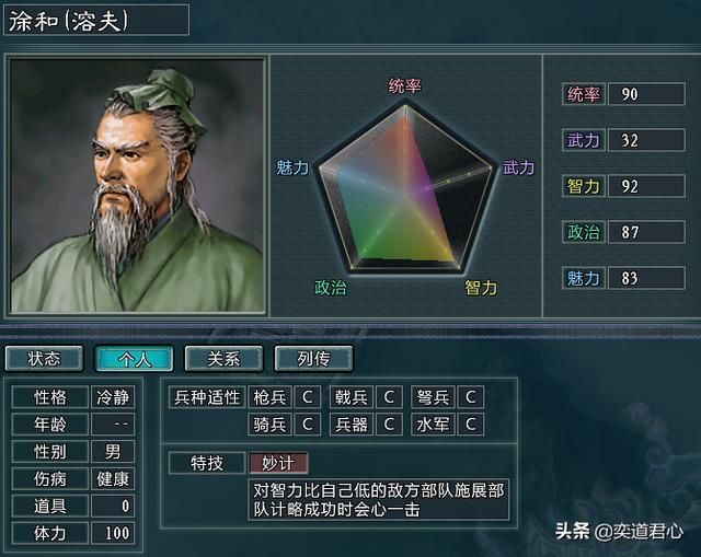 三国志11水浒雷将荡寇徐槐势力介绍（徐槐麾下七名核心将领一览）