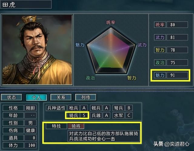 三国志11水浒MOD贼寇首领谁最强(六大贼寇头目属性对比排名)