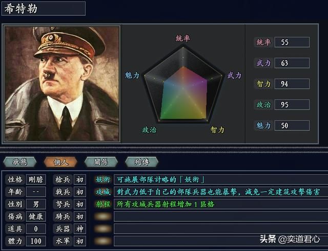 三国志11无尽的野望德国将领都有谁(德国核心七大将领一览)